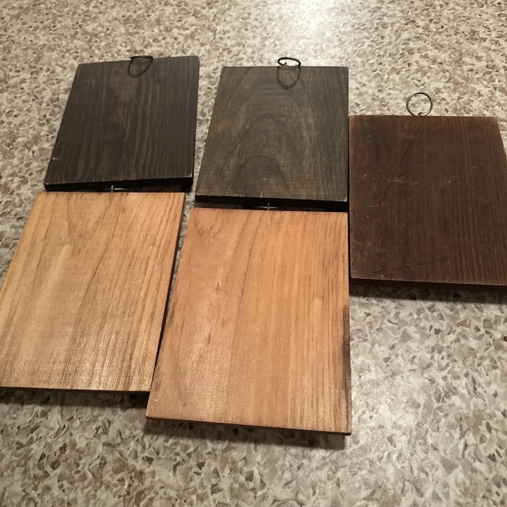 Vintage Hummel Wood Plaque Lot of 5 Wall Hanging Pictures German